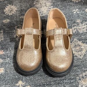 Gold Glitter Kids Shoes